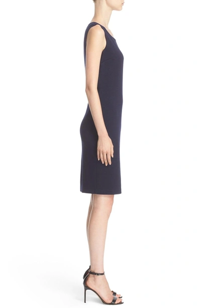 Shop St. John Milano Knit Sheath Dress In Navy