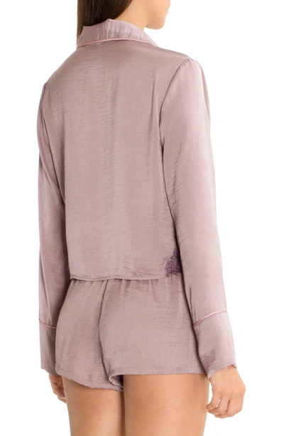 Midnight Bakery Cropped Sleep Top In Lilac