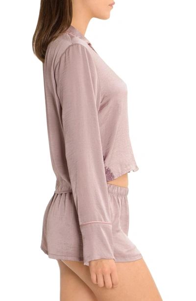 Midnight Bakery Cropped Sleep Top In Lilac