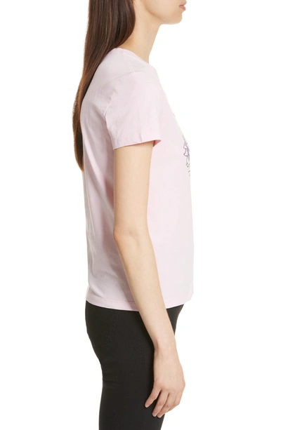 Shop Kenzo Classic Tiger Graphic Tee In Flamingo Pink