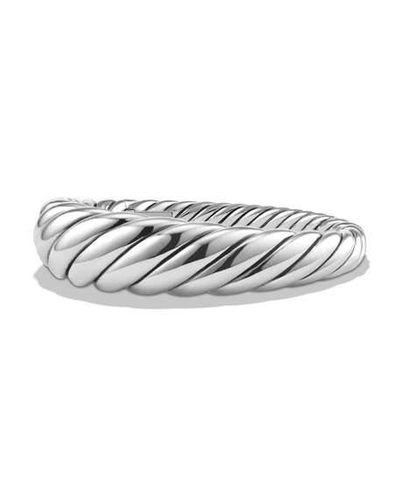 Shop David Yurman 17mm Pure Form Cable Bracelet In Silver