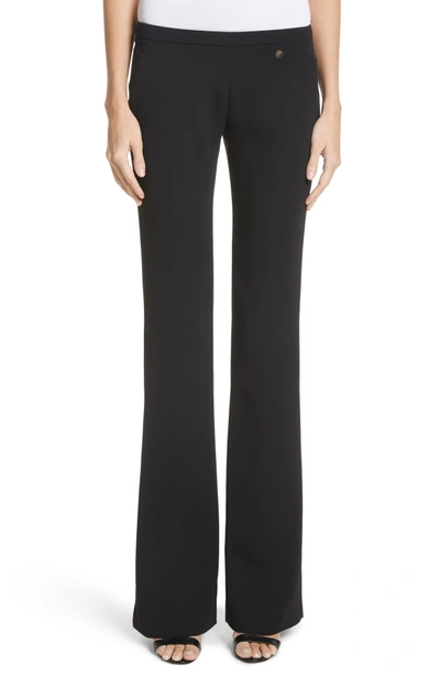 Shop Versace Cady Flare Pants In Black