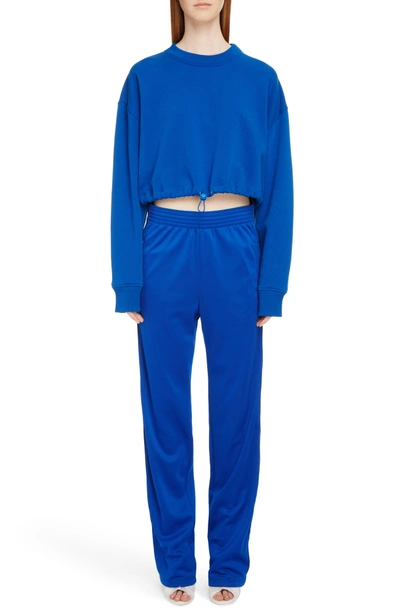 Shop Givenchy Tonal Logo Track Pants In Electric Blue