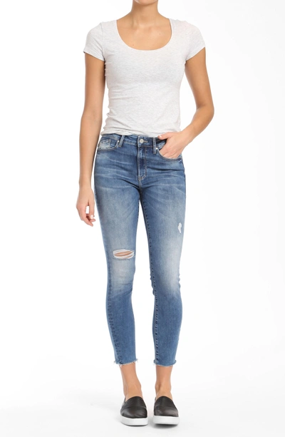 Shop Mavi Jeans Alissa Ripped Ankle Skinny Jeans In Shaded Random Nolita