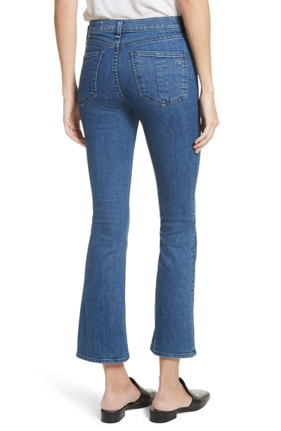 Shop Rag & Bone Hana High Waist Crop Bootcut Jeans In Clean El