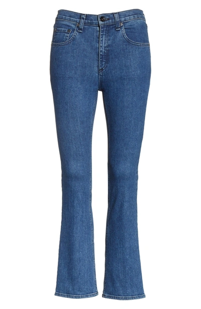 Shop Rag & Bone Hana High Waist Crop Bootcut Jeans In Clean El
