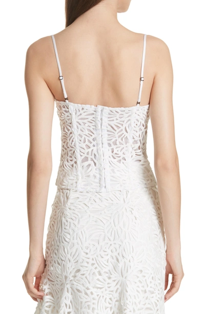 Shop Milly Karissa Lace Bustier In White