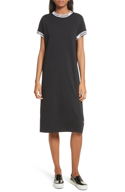 Shop Opening Ceremony Banded T-shirt Dress In Black