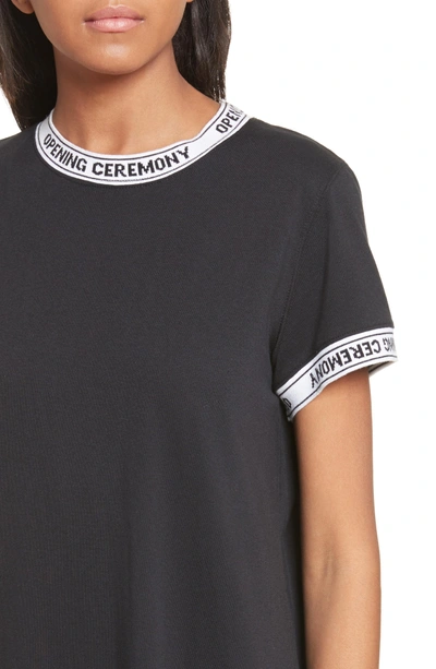 Shop Opening Ceremony Banded T-shirt Dress In Black