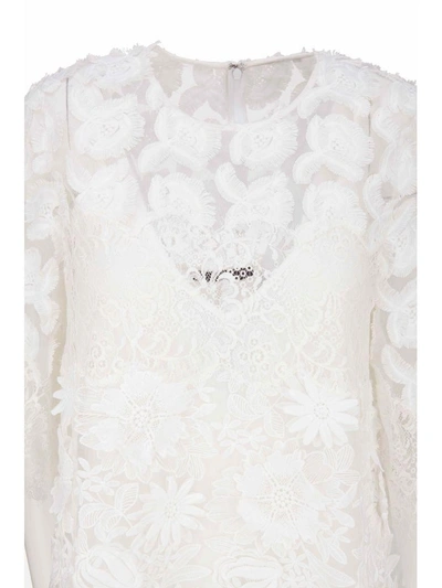 Shop Amen Dress In Bianco