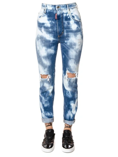 Dsquared2 Skinny Bleached Jeans In Denim | ModeSens