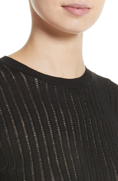Shop Missoni Knit Wool Blend Sweater In Black