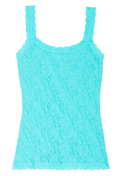 Shop Hanky Panky 'signature Lace' Camisole In Seafoam