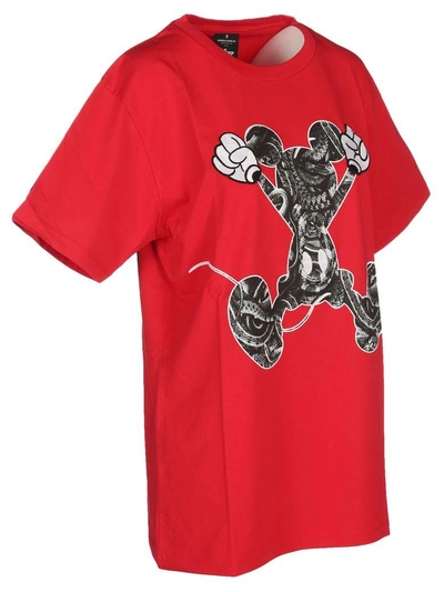 Shop Marcelo Burlon County Of Milan Mickey Mouse Jump In Red