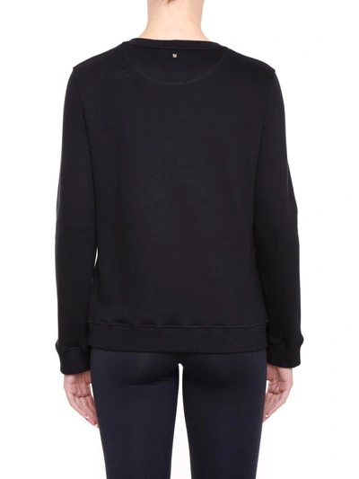 Shop Valentino Crew Neck Sweatshirt In Nero|nero