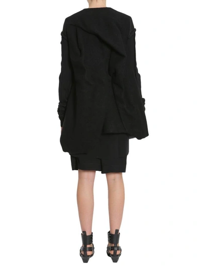 Shop Rick Owens Winter Heron Jacket In Nero