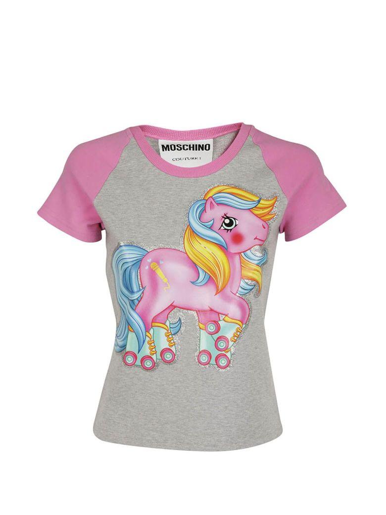 Moschino Unicorn Slim Fit T-shirt In 