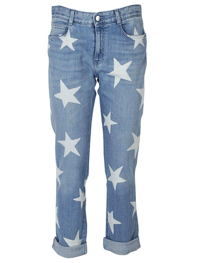 Shop Stella Mccartney Ankle Glazer Star Jeans In Indigo
