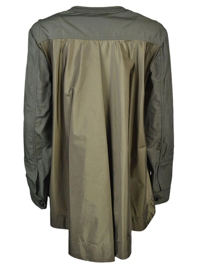 Shop Moncler Belted Coat In Green