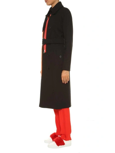 Shop Givenchy Trenchcoat In Nero