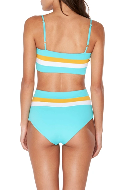 Shop L*space Portia Reversible Colorblock Bikini Bottoms In Aruba Blue