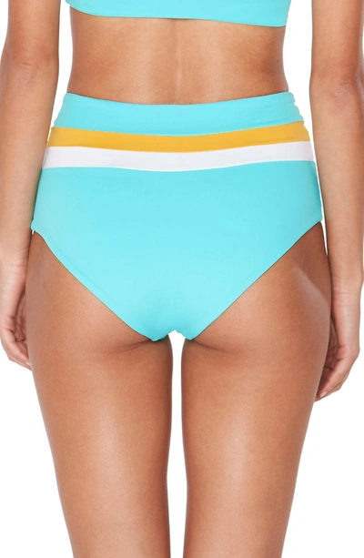 Shop L*space Portia Reversible Colorblock Bikini Bottoms In Aruba Blue