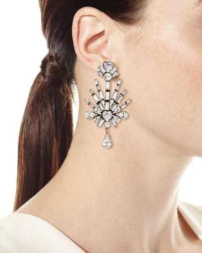 Shop Auden Lilith Crystal Statement Earrings In Silver