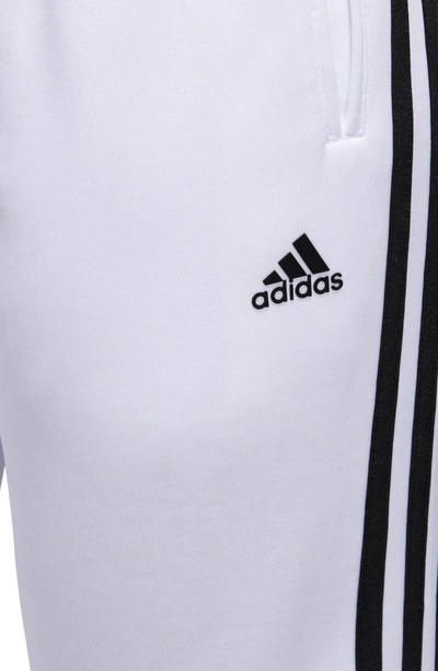 Shop Adidas Originals Tricot Snap Pants In White/ Black/ Black