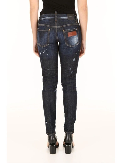 Shop Dsquared2 Jennifer Five Pockets Jeans In Blue Denim (blue)