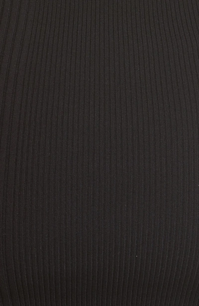 Shop Alexander Wang Sheer Popover Knit Dress In Black