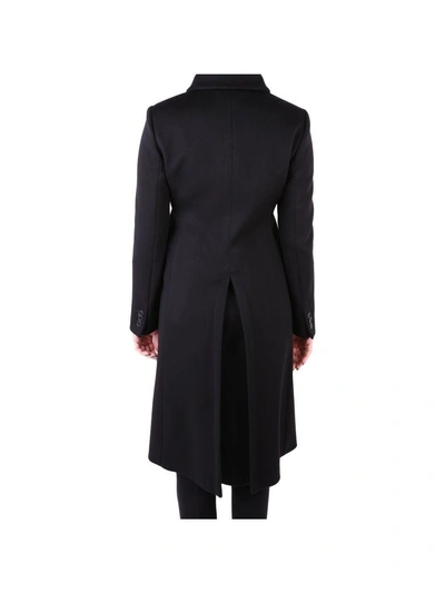 Shop Aspesi Wool Coat In Black