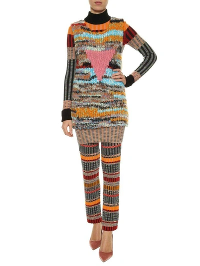 Shop Missoni Knitted Vest In Multi