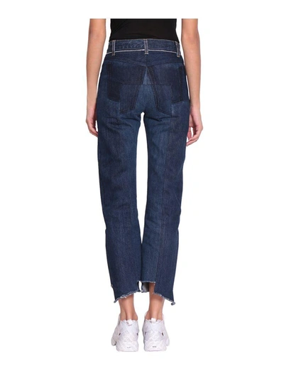 Shop Vetements Reworked Push-up Cotton Denim Jeans In Blu