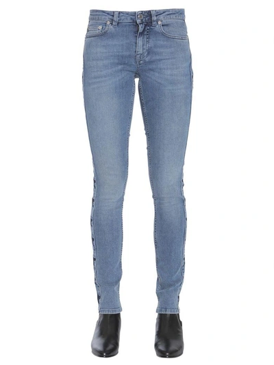 Shop Givenchy Jeans With Side Star Band In Denim