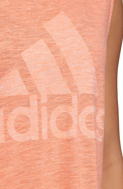 Shop Adidas Originals Original Muscle Tank In Chalk Coral