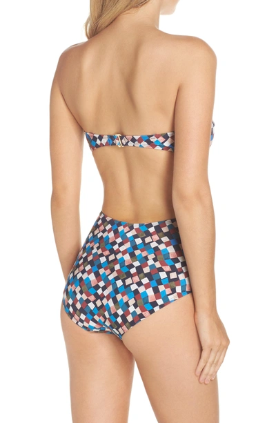 Shop Tory Burch Prism Convertible One-piece Swimsuit In Navy Prism
