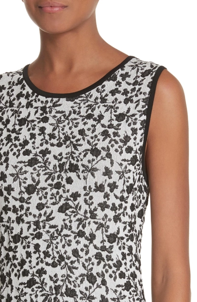 Shop Max Mara Park Floral Jacquard Dress In Black