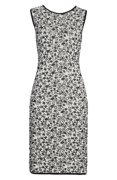 Shop Max Mara Park Floral Jacquard Dress In Black