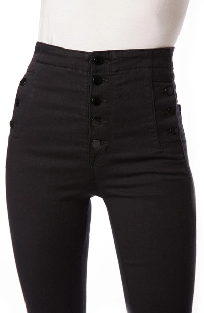 Shop J Brand Natasha Sky High High Waist Super Skinny Jeans In Seriously Black