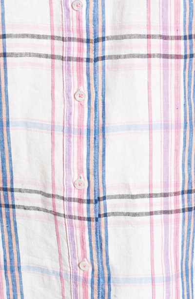 Shop Tommy Bahama Palazzo Plaid Shirt In White