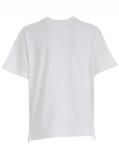 Shop Sacai Short Sleeve T-shirt In Off White