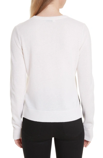 Shop Equipment Shirley Cashmere Sweater In Ivory/ Black