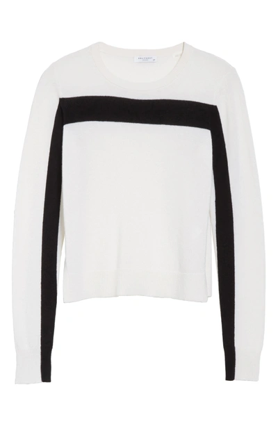 Shop Equipment Shirley Cashmere Sweater In Ivory/ Black