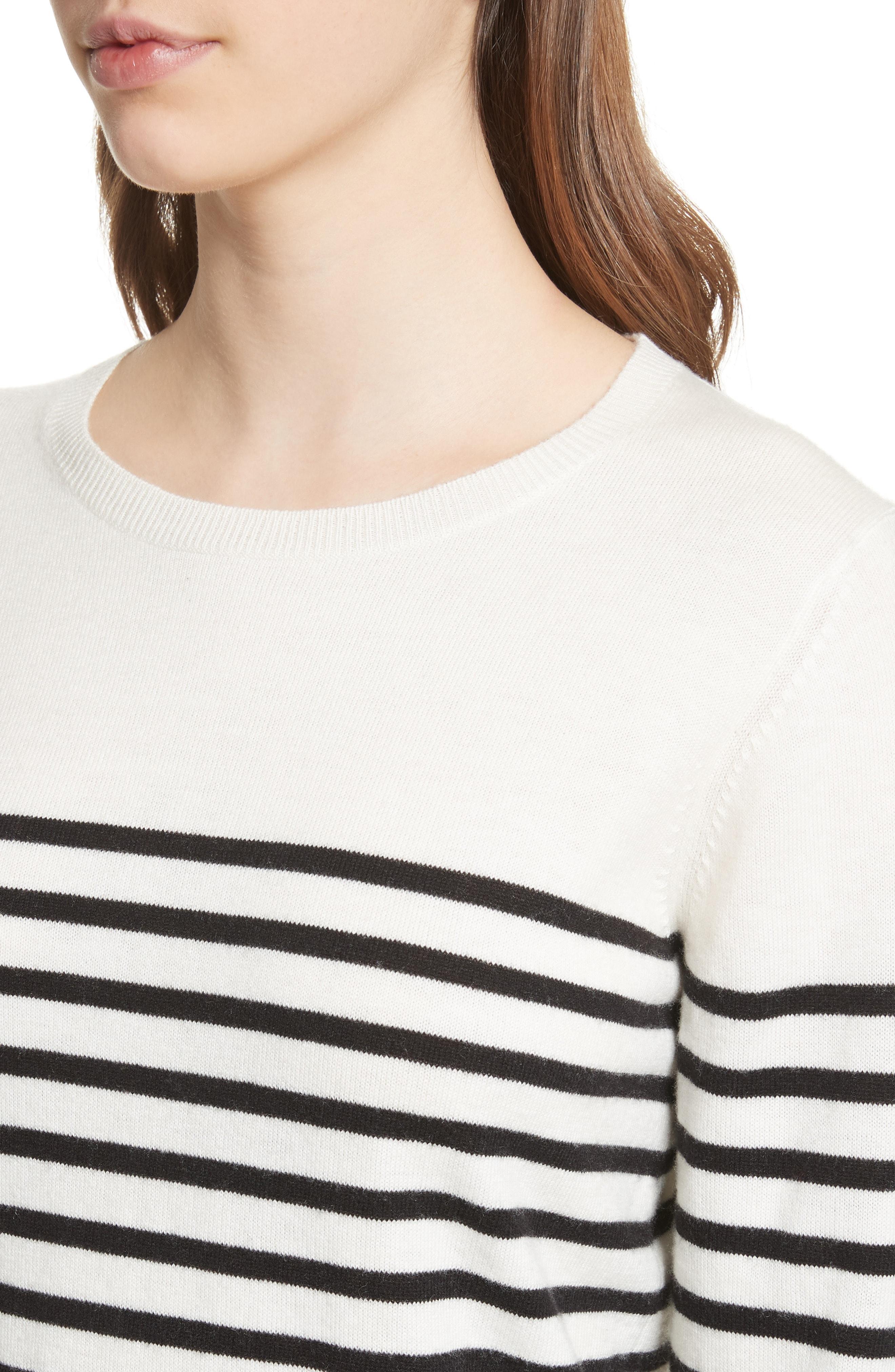 Kate Spade Heart Patch Sweater In Black/cream ModeSens