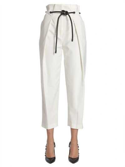 Shop 3.1 Phillip Lim Origami-pleated Trousers In Bianco