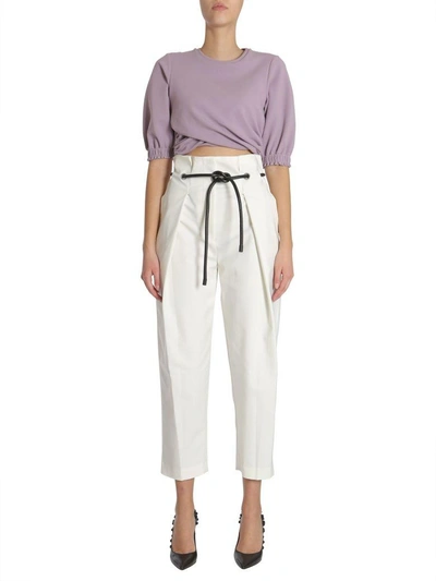 Shop 3.1 Phillip Lim Origami-pleated Trousers In Bianco