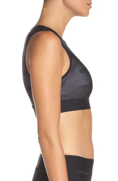Shop Ultracor Level Camo Knockout Crop Tank In Nero Matte