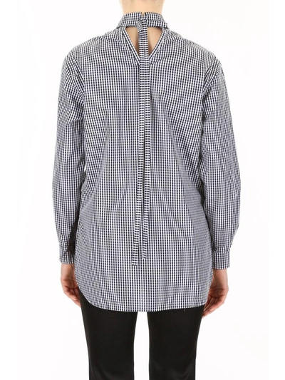 Shop N°21 N.21 Gingham Shirt With Feathers In Quadro (white)