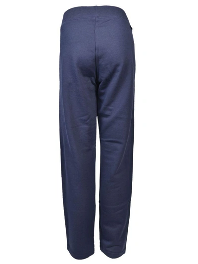 Shop Moncler Classic Track Pants In Blue