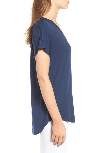 Shop Amour Vert Liv Dolman Tee In Navy